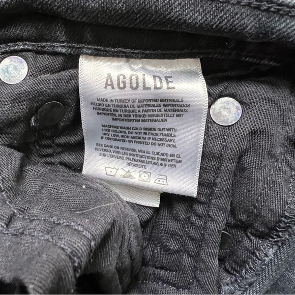 Agolde Riley High Rise Straight Cropped Jeans - Picture 8 of 11